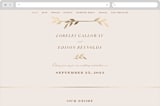 "Botanical Ampersand" - Wedding Website in Peony by Hooray Creative - Desktop Design