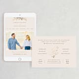 "Botanical Ampersand" - Wedding Website in Peony by Hooray Creative - Match Your Stationery