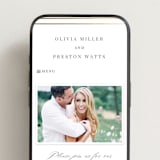 "Regent" - Wedding Website in Opal by Robert and Stella - Mobile Layout