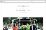 "Initially Yours" - Wedding Website in Salt by Hooray Creative - Desktop Design