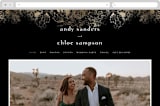 "fairytale dust" - Wedding Website in Midnight by Phrosné Barwood - Desktop Design