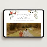 "Fleur" - Wedding Website in Verona Sunset by Sarah Knight - Desktop Design
