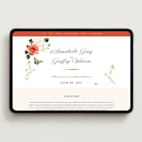 "Fleur" - Wedding Website in Verona Sunset by Sarah Knight - Desktop Design