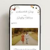 "Fleur" - Wedding Website in Verona Sunset by Sarah Knight - Mobile Layout