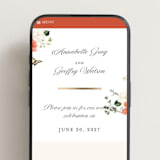 "Fleur" - Wedding Website in Verona Sunset by Sarah Knight - Mobile Layout