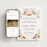 "Fleur" - Wedding Website in Verona Sunset by Sarah Knight - Match Your Stationery