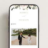 "Country Garden" - Wedding Website in Verdant by Susan Moyal - Mobile Layout