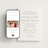 "Perennial" - Wedding Website in Soft Black by Oscar and Emma - Karly Depew - Match Your Stationery