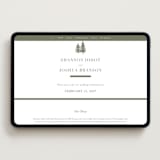"Evergreens" - Wedding Website in Moss by Itsy Belle Studio - Desktop Design