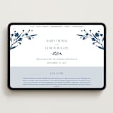 "Helena" - Wedding Website in Indigo by Kate Ahn - Desktop Design