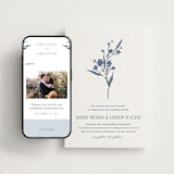 "Helena" - Wedding Website in Indigo by Kate Ahn - Match Your Stationery