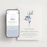 "Helena" - Wedding Website in Indigo by Kate Ahn - Match Your Stationery
