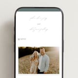 "Fondness" - Wedding Website in Gravel by Design Lotus - Mobile Layout