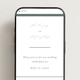 "Fondness" - Wedding Website in Gravel by Design Lotus - Mobile Layout