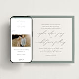 "Fondness" - Wedding Website in Gravel by Design Lotus - Match Your Stationery