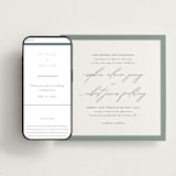 "Fondness" - Wedding Website in Gravel by Design Lotus - Match Your Stationery