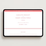 "Bowery" - Wedding Website in Rose by Megan Davis - Desktop Design