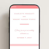 "Bowery" - Wedding Website in Rose by Megan Davis - Mobile Layout