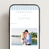 "delicate rattan" - Wedding Website in Sky Blue by Ellen Schlegelmilch - Mobile Layout