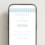 "delicate rattan" - Wedding Website in Sky Blue by Ellen Schlegelmilch - Mobile Layout