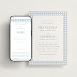 "delicate rattan" - Wedding Website in Sky Blue by Ellen Schlegelmilch - Match Your Stationery