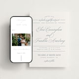 "Simple Formality" - Wedding Website in Provvincial Blue by Everett Paper Goods - Match Your Stationery