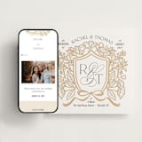 "Spellbound" - Wedding Website in Faux Gold by Pink House Press - Match Your Stationery