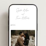 "terrace" - Wedding Website in Pewter by Owl and Toad - Mobile Layout
