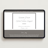"Lowcountry" - Wedding Website in Graphite by Megan Davis - Desktop Design