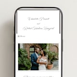 "Lowcountry" - Wedding Website in Graphite by Megan Davis - Mobile Layout
