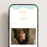 "Good Vibes" - Wedding Website in Seafoam by Claudia Orengo - Mobile Layout