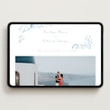 "Shoreline" - Wedding Website in Sky Blue by Oscar and Emma - Karly Depew - Desktop Design