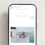 "Shoreline" - Wedding Website in Sky Blue by Oscar and Emma - Karly Depew - Mobile Layout