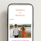 "Tanti Baci" - Wedding Website in Fuchsia by Olivia Raufman - Mobile Layout