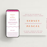 "Tanti Baci" - Wedding Website in Fuchsia by Olivia Raufman - Match Your Stationery