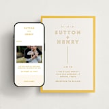 "Color Tone" - Wedding Website in Dandelion by Kindred Fields - Match Your Stationery