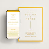 "Color Tone" - Wedding Website in Dandelion by Kindred Fields - Match Your Stationery