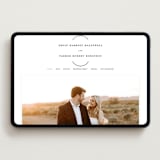 "Paradox" - Wedding Website in Soft Black by Gwen Bedat - Desktop Design