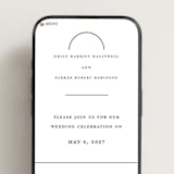"Paradox" - Wedding Website in Soft Black by Gwen Bedat - Mobile Layout