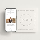 "Paradox" - Wedding Website in Soft Black by Gwen Bedat - Match Your Stationery