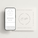 "Paradox" - Wedding Website in Soft Black by Gwen Bedat - Match Your Stationery