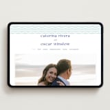 "With a Twist" - Wedding Website in Blue Violet by Olivia Raufman - Desktop Design