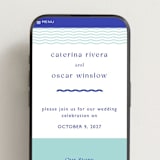 "With a Twist" - Wedding Website in Blue Violet by Olivia Raufman - Mobile Layout