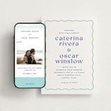 "With a Twist" - Wedding Website in Blue Violet by Olivia Raufman - Match Your Stationery