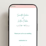 "Sketch" - Wedding Website in Shamrock by Elly - Mobile Layout