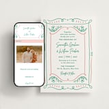 "Sketch" - Wedding Website in Shamrock by Elly - Match Your Stationery