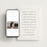 "Artist Hand" - Wedding Website in Soft Black by Heather Schertzer - Match Your Stationery