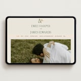 "Garden Heirloom" - Wedding Website in Garden by Elly - Desktop Design