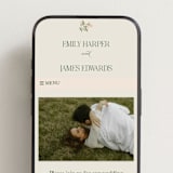 "Garden Heirloom" - Wedding Website in Garden by Elly - Mobile Layout