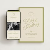 "rory" - Wedding Website in Olive by Ellen Schlegelmilch - Match Your Stationery